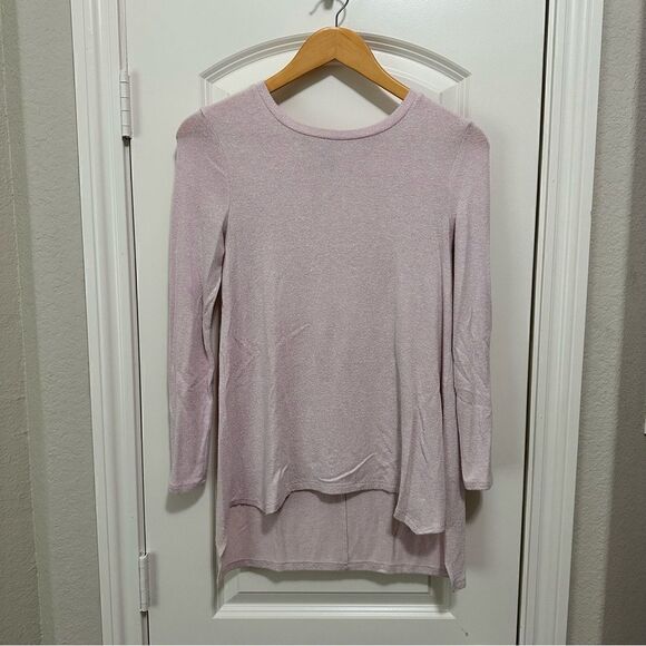 Old Navy Girls Light Pink Long Sleeve Shirt Size Large 10-12 - Picture 1 of 3
